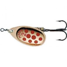 Блесна вращающаяся Mepps Aglia Decoree Copper/Red pts 1, 3.5 гр