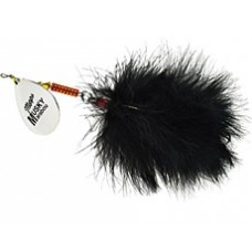 Блесна вращающаяся Aglia Giant Marabou Silver/Black