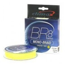 Шнур BR8 Mono-Braid 135м 0.25мм желтый Climax