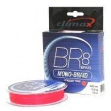 Шнур BR8 Mono-Braid 135м 0.18мм красный Climax