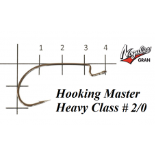 Офсетные крючки Varivas Nogales Hooking Master Heavy Class #2/0 (8 шт. в уп.)