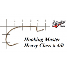 Офсетные крючки Varivas Nogales Hooking Master Heavy Class #4/0 (7 шт. в уп.)