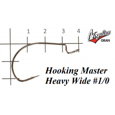 Офсетные крючки Varivas Nogales Hooking Master Heavy Wide #1/0 (7 шт. в уп.)