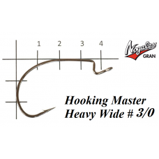 Офсетные крючки Varivas Nogales Hooking Master Heavy Wide #3/0 (6 шт. в уп.)