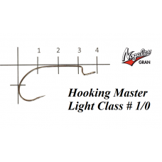 Офсетные крючки Varivas Nogales Hooking Master Light Class #1/0 (8 шт. в уп.)