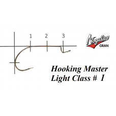 Офсетные крючки Varivas Nogales Hooking Master Light Class #1 (8 шт. в уп.)