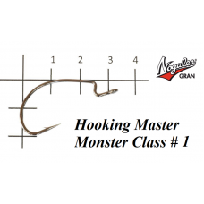 Офсетные крючки Varivas Nogales Hooking Master Monster Class #1 (7 шт. в уп.)