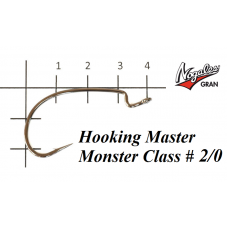 Офсетные крючки Varivas Nogales Hooking Master Monster Class #2/0 (6 шт. в уп.)