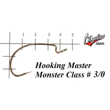 Офсетные крючки Varivas Nogales Hooking Master Monster Class #3/0 (6 шт. в уп.)