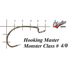 Офсетные крючки Varivas Nogales Hooking Master Monster Class #4/0 (5 шт. в уп.)