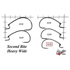 Офсетные крючки Varivas Nogales Second Bite Heavy Wide #1/0 (6 шт. в уп.)