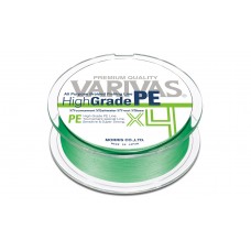Плетёная леска Varivas High Grade PEx4 #0.6 / 150 m (ярко-зелёная)