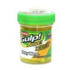 Приманка Gulp Alive Honey Worms fluo yellow Berkley