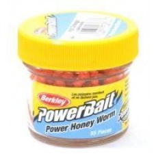 Приманка Powerbait Honey Worms 25 hot orange Berkley