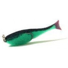 Поролоновая рыбка "Контакт"(двойник) 10см, зелено-черный ООО"Контакт"