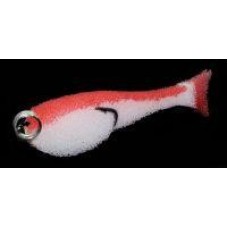 Поролоновая рыбка "Контакт"(двойник) 6см, бело-красный ООО"Контакт"