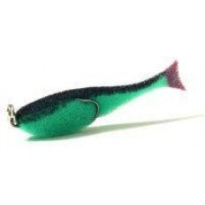 Поролоновая рыбка "Контакт"(двойник) 8см, зелено-черный ООО"Контакт"