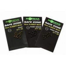 Бусина резиновая Korda Safe Zone Rubber Bead Brown 4мм