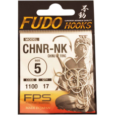 Крючок FUDO CHINU W/RING №5 NK (1100) (17шт)