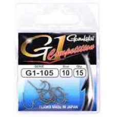 Крючок GAMAKATSU G-1 Competition G1-105 №10 (15шт.)