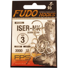 Крючок FUDO ISEAMA W/RING №3 NK (3000) (15шт)