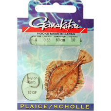 Крючок GAMAKATSU BKD-5013F Flatfish 60см №4 d поводка 035 (10шт.)