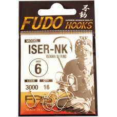 Крючок FUDO ISEAMA W/RING №6 NK (3000) (16шт)