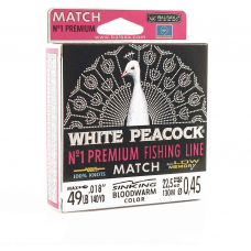 Леска BALSAX White Peacock Match BOX 130м 0,45 (22,5кг)