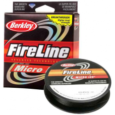 Леска плетеная BERKLEY FireLine Micro Ice Smoke 0.15mm (45m)(7.9kg)(серая)