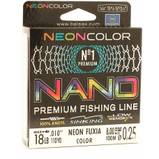 Леска BALSAX Nano Neon Fuxia BOX 100м 0,25 (8,0кг)