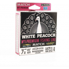 Леска BALSAX White Peacock Match BOX 150м 0,14 (3,0кг)