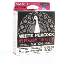 Леска BALSAX White Peacock Match BOX 150м 0,12 (2,5кг)