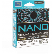 Леска BALSAX Nano Blue BOX 100м 0,25 (8,0кг)