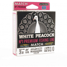 Леска BALSAX White Peacock Match BOX 100м 0,10 (1,7кг)
