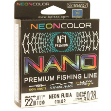 Леска BALSAX Nano Neon Fuxia BOX 100м 0,28 (10,0кг)