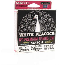 Леска BALSAX White Peacock Match BOX 100м 0,30 (11,5кг)