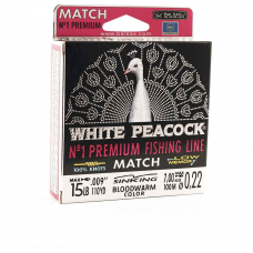 Леска BALSAX White Peacock Match BOX 100м 0,22 (7,0кг)