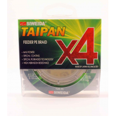 Шнур плетеный SIWEIDA TAIPAN FEEDER BRAID X4 0,18мм 135м (#1.2, 22lb, 9,91кг, dark green)