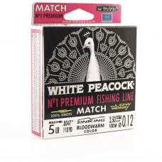 Леска BALSAX White Peacock Match BOX 100м 0,12 (2,5кг)