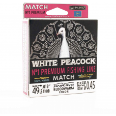 Леска BALSAX White Peacock Match BOX 100м 0,45 (22,5кг)