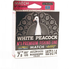 Леска BALSAX White Peacock Match BOX 100м 0,14 (3,0кг)