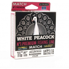 Леска BALSAX White Peacock Match BOX 100м 0,18 (5,0кг)