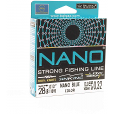 Леска BALSAX Nano Blue BOX 100м 0,32 (13,0кг)