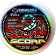 Леска Kosadaka SCORP 100 м прозрачная 0,14 мм Тест: 1,74 кг