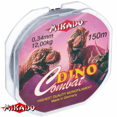 Леска "Mikado" DINO COMBAT 0,14 (150м) - 3,00 кг (ZZB 014)