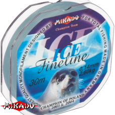 Леска "Mikado" Fine Line Ice 0,08 (30м) - 0,95 кг (ZJD 008)