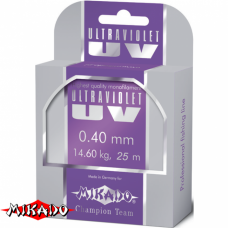 Леска "Mikado" ULTRAVIOLET 0,08 (25м) - 0,98 кг (ZXE 008)