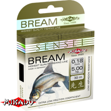 Леска "Mikado" SENSEI BREAM 0,14 (30м) - 3,00 кг (ZLEC 014)