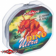 Леска "Mikado" DINO ULTRA 0,14 (30м) - 3,10 кг (ZTC 014)