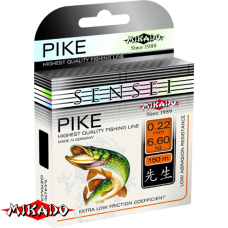 Леска "Mikado" SENSEI PIKE 0,26 (150м) - 8,80 кг (ZPI 026)